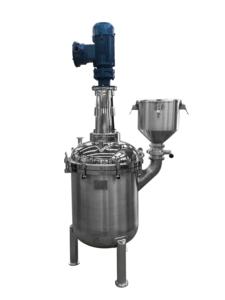 Reactor Vertical Sanitario de Acero Inoxidable, Capacidad de 100L, Mezclador de Líquidos Cosméticos, Bomba PLC Semiautomática, Estándar GMP - Product Image 6