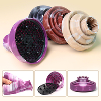 Diffuseur de Sèche-Cheveux Professionnel Pliable, Buse Portable en Silicone Résistant à la Haute Température pour Salons