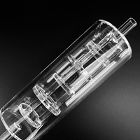 Colonne de filtration de gaz multicouche en quartz fusionné sur mesure pour CVD semi-conducteur