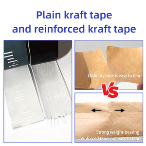 Logo colorato personalizzato Eco Friendly Water Activate Wet Bufflalo Paper <span class=keywords><strong>Tape</strong></span> nastro per pacchi in carta Kraft stampata rinforzata con Logo