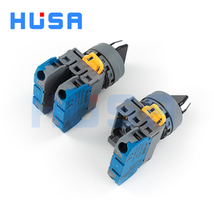 Husa Lay6 10a Aan/Uit-Knop Schakelaar Ip65 Waterdicht Zelfblokkerend 2/3 Positie Keuzeschakelaar Drukknoppen Max Spanning 24V 22Mm - Product Image 3