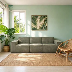 Sectional Modern Memory <b>Foam</b> Vacuum Compressed OEM Modular Square Sectional <b>Sofa</b> for Hotel Soft Cushion Reduce transportation - Product Image 2