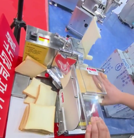 Nouvelle machine à trancher le pain individuelle, petite, automatique et manuelle, en acier inoxydable 304, pour trancher le pain à hamburger et les croutons