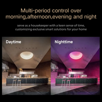 Interruptor Táctil Inteligente LTECH con Atenuador, Interruptor de Pared Inteligente con Perilla, Sistema de Control del Hogar Inteligente Wifi, Compatible con Matter, HomeKit y Home Assistant