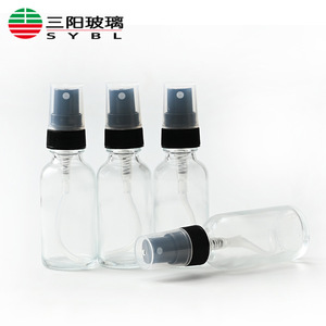Flacone in Vetro Boston da 30ml 60ml 120ml 1oz 2oz 4oz Blu Ambra Trasparente con Spray Nero per Olio Essenziale e <span class=keywords><strong>Profumo</strong></span> Ricaricabile Disponibile - Product Image 5