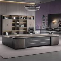 Tavolo da ufficio di lusso e sedie design Executive ufficio scrivania set Manager mobili da ufficio mobili commerciali scrivania da lavoro