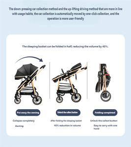 Hot Bán 2025 Sang Trọng Cao Cảnh Quan 3-Trong-1 Xe Đẩy Du Lịch Chất Lượng Cao Đa Chức Năng Xe Đẩy Em Bé - Product Image 2