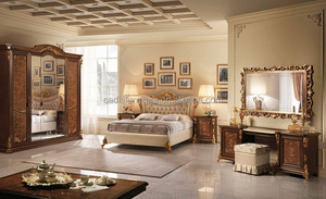 <span class=keywords><strong>Lit</strong></span> king-size sculpté <span class=keywords><strong>de</strong></span> luxe au design britannique royal, nouveau mobilier <span class=keywords><strong>de</strong></span> chambre classique pour usage domestique - Product Image 6