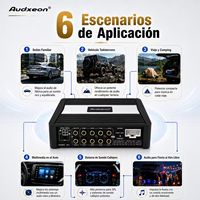 Amplificateur audio professionnel pour voiture 12V, 4 canaux et processeur DSP 8 canaux, classe AB, égaliseur 31 bandes