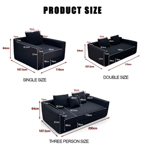 Sofá Cama de Esponja Comprimida al Vacío, Silla de Espuma, Conjunto de Sofás Modernos, Proveedor de Camas - Product Image 3