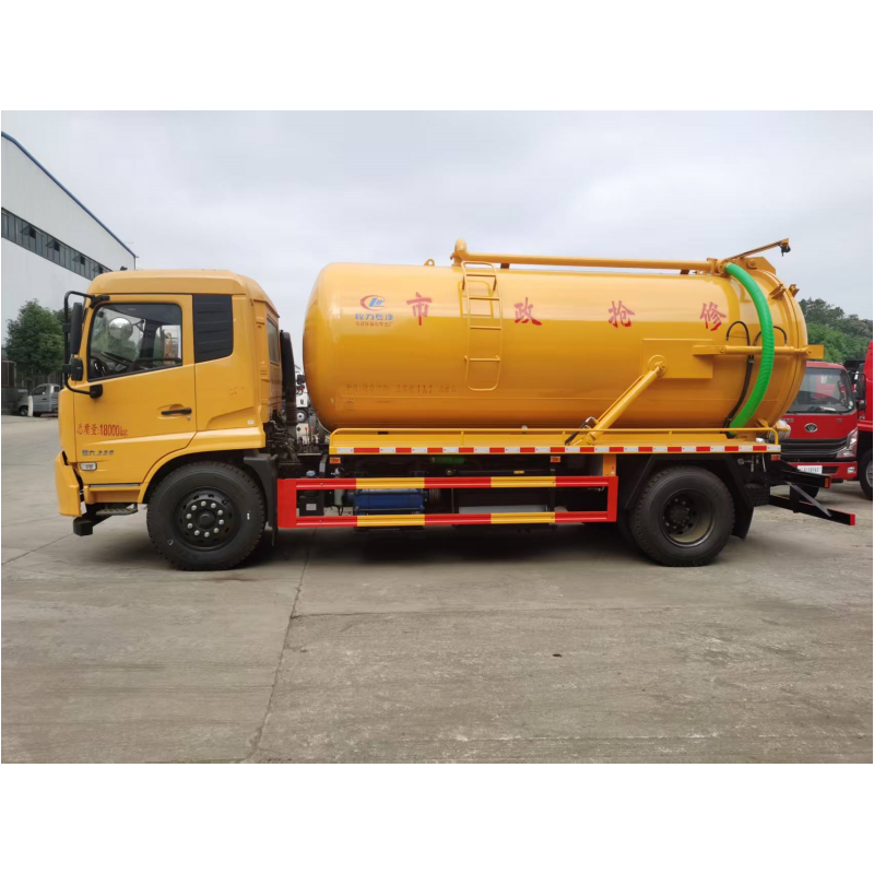 DongFeng Tianjin 4x2 Sewage Suction Truck 230HP Pipe Unclogging Truck Multi-functional Cleaning and Dirt Suction Truck