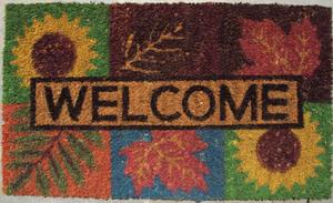 100% 天然椰壳纤维环保编织门垫定制提花/簇绒家居欢迎防滑聚氯乙烯背衬可洗编织 - Product Image 2