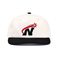 Casquette bicolore brodée, casquettes de sport haut de gamme non structurées, casquettes athlétiques avec logo personnalisé, fabricant de casquettes de baseball à 5 panneaux