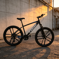 Vélo de montagne pour adultes avec cadre en aluminium de 26 pouces, 21 vitesses, unisexe, tout-terrain, vente en gros directe d'usine, personnalisation prise en charge