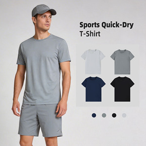 Camiseta Deportiva de Secado Rápido para Hombre, Transpirable, para Correr, Camisetas de Marca para Hombre, Ropa de Entrenamiento de Gimnasio, OEM ODM - Product Image 1