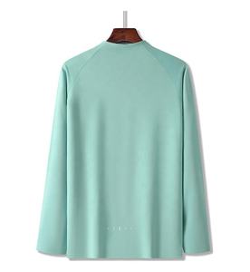 เสื้อยืดแขนยาวแบบรูดซิปสำหรับเล่นเทนนิสวิ่งฟิตเนสเสื้อยืดแห้งเร็วแบบกำหนดเอง - Product Image 4