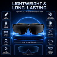 Lunettes Intelligentes Améliorées 2026 Sans Fil Audio 5.3 Lunettes de Soleil Polarisées Sportives avec Caméra 1080P Appel Mains Libres