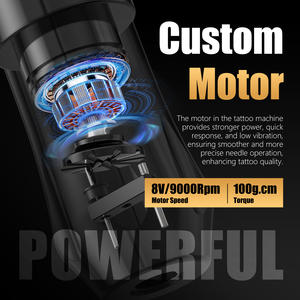 XNET çift pil kablosuz döner dövme makinesi kalem & Gun profesyoneller için <span class=keywords><strong>2</strong></span>.0-4.2mm ayarlanabilir inme ile vücut sanatı sanatçılar - Product Image 3