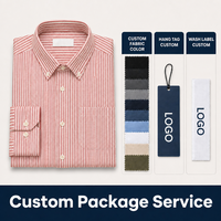 Chemise décontractée d'été personnalisée pour homme, à carreaux, manches longues, 100 % coton, rose, vert menthe, à double poche à rabat, col boutonné