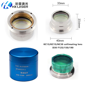 Lentille de collimation <span class=keywords><strong>laser</strong></span> HXLASER CF30D100 pour WSX KC13 KC15, lentille de collimation et de focalisation avec support de lentille D30 F75 F100 F125 F150 F200 - Product Image 2