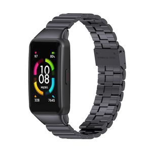 Bracelet de montre intelligente en acier inoxydable massif Milan Buckle pour <span class=keywords><strong>Huawei</strong></span> <span class=keywords><strong>Band</strong></span> <span class=keywords><strong>6</strong></span> Global - Product Image 1