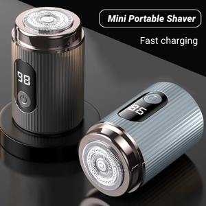 Nouveau mini rasoir électrique rechargeable portable avec écran numérique, rasoir à barbe pour hommes, taille de poche, rasoir de voyage humide et sec - Product Image 3