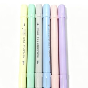 Wholesale School Highlighter <b>Pen</b> Fluorescent Marker Set Student Eye Protection No Odor 6-Color OEM Classroom Supply - Product Image 5