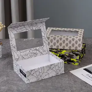 Square White Magnetic Flip Window Gift Box