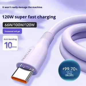 <span class=keywords><strong>Cavo</strong></span> Dati TPE Type-C 120W Ricarica Super Veloce per Telefono Cellulare Auto <span class=keywords><strong>USB</strong></span> IOS <span class=keywords><strong>Stampante</strong></span> per 6A - Product Image 2