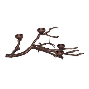 Hot Selling Table Top Decoration Aluminum <b>Candle</b> <b>Stand</b> With 4 <b>Candle</b> Rough Nickel Silver Color New Style <b>Candle</b> Holder Handmade - Product Image 2