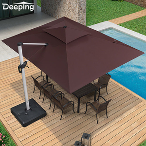 Glamping thương mại khách sạn ngoài trời Roman ô Patio cantilever dù che nặng bên hồ bơi ô với đứng - Product Image 3