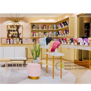 Magasin <span class=keywords><strong>de</strong></span> produits <span class=keywords><strong>de</strong></span> beauté, fournitures <span class=keywords><strong>de</strong></span> magasin <span class=keywords><strong>de</strong></span> perruques, vitrine pour perruques, vitrine pour cheveux avec lumière - Product Image 1