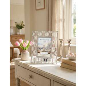 Beltrami Photo <b>Frame</b> <b>4x6</b> Silver Plated Real Silver Made In Italy Roma Decorative Picture <b>Frame</b> - Product Image 2