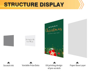 Cartes à gratter personnalisées pour événements promotionnels de boulangerie, livraison rapide, impression numérique sur carton - Product Image 5