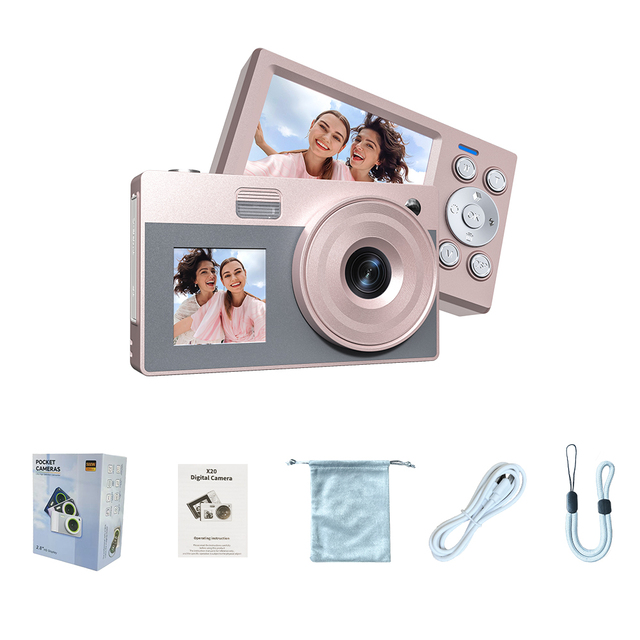 Factory Direct High Definition 4K 50MP X20 Digital Video Camera 16X Digital Zoom 2.8 Inch IPS Screen CMOS Dual Screen Double