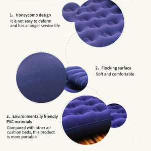 Colchón de cama de aire inflable, forma de almacenamiento simple, color personalizable, inflador gratis - Product Image 5