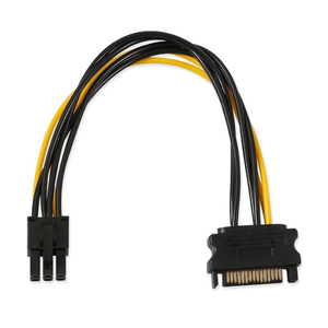 15pin ST Cấp Nguồn Cho 6pin PCIe <span class=keywords><strong>PCI</strong></span>-e 15 <span class=keywords><strong>Pin</strong></span> Sata Đến <span class=keywords><strong>6</strong></span> <span class=keywords><strong>Pin</strong></span> Cáp Bộ Điều Hợp <span class=keywords><strong>PCI</strong></span> <span class=keywords><strong>Express</strong></span> Cho Thẻ Video - Product Image 6