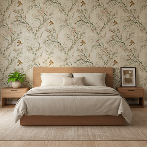 <span class=keywords><strong>Carta</strong></span> <span class=keywords><strong>da</strong></span> <span class=keywords><strong>Parati</strong></span> 3D Autoadesiva con Motivi di Uccelli e Fiori in Rilievo, Decorazione Murale per <span class=keywords><strong>Soggiorno</strong></span> - Product Image 2
