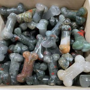 Miniaturas de Cristal de 3 cm, Tallados de Cuarzo Rosa Natural, Huesos de Animales Tallados en Cristal, Piedras Preciosas Curativas - Product Image 4