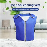 Sommer-Kühlweste in Übergröße aus Polyester/Baumwolle mit Kühlpacks für Wärmelinderung und Kühleffekt