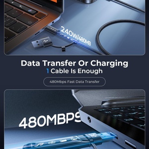 LISEN 240W USB C a USB C Cable de carga rápida para iPhone 15 <span class=keywords><strong>Pro</strong></span> Max Plus tipo C MacBook <span class=keywords><strong>Pro</strong></span> Air iPad <span class=keywords><strong>Pro</strong></span> Watch <span class=keywords><strong>AirPods</strong></span> - Product Image 3