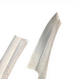 Lame de couteau de chef Kiritsuke courbée, qualité industrielle, en acier Sleipner traité thermiquement non modifiable, 60-62 HRC, pour cuisine, DIY, OEM - Product Image 2
