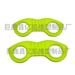 Agarraderas de mano con doble anillo, herramienta de ejercicio de 32 mm, mango antideslizante para entrenamiento de dedos - Product Image 4
