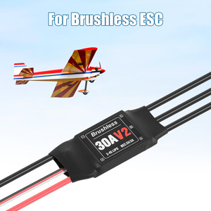 ESC แบบไร้แปรงถ่าน 30A V2 สำหรับแบตเตอรี่ Lipo 2-4S สำหรับเครื่องบินบังคับวิทยุแบบปีกตรึง - Product Image 5