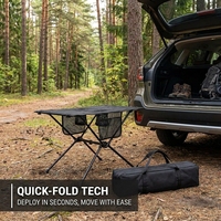 Nouvelle conception de table de camping pliable en aluminium à cadre en X, table rectangulaire d'extérieur pour pique-nique, barbecue, plage, cuisine