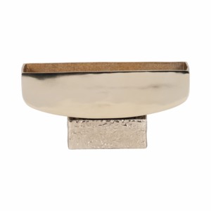 Cuenco Decorativo con Pedestal, Centro de Mesa Contemporáneo, Decoración Elegante para el Hogar - Product Image 1