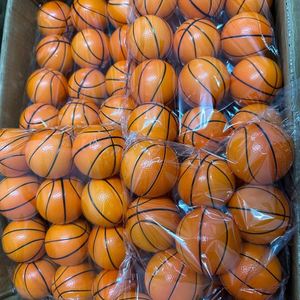 Mini Basketball Stress Balls 2.5 Inch Soft PU Foam <b>Spring</b> Back Customized Logo Kids Party <b>Decoration</b> Promotional Gifts PANDA - Product Image 5