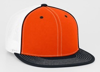 Casquette et chapeau à profil complet D-Series Polyester Blend Spandex Trucker Mesh Flat bill cap hat