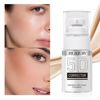 Fond de teint HUASURV naturel de haute qualité, couvrant intégralement, changeant de couleur, changeant de teinte selon la température, hydratant et longue tenue