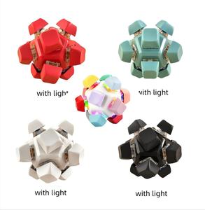 Dodecahedron 12-Key Nhựa Bàn Phím Thần Tài Đồ Chơi Cho Người Lớn Và 5-7 Năm Với Ánh Sáng <span class=keywords><strong>LED</strong></span> Clicker Căng Thẳng Cứu Trợ Cảm Giác Đồ Chơi - Product Image 2